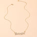 Wholesale Creative Babygirl Alloy Necklaces JDC-NE-E308 Necklaces 奈珠 NZ1727jinse Wholesale Jewelry JoyasDeChina Joyas De China