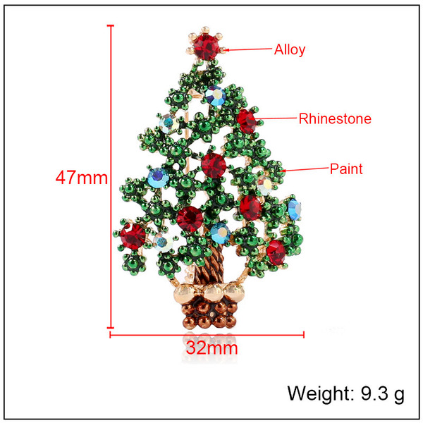 Wholesale creative Christmas tree high-grade Brooch JDC-BC-KQ009 Brooches JoyasDeChina Wholesale Jewelry JoyasDeChina Joyas De China