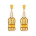 Wholesale creative personality color Rhinestone wine bottle long earrings JDC-ES-MY062 Earrings JoyasDeChina yellow Wholesale Jewelry JoyasDeChina Joyas De China