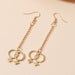 Wholesale creative symbol earrings JDS-ES-D737 earrings JoyasDeChina 01KC Gold Wholesale Jewelry JoyasDeChina Joyas De China
