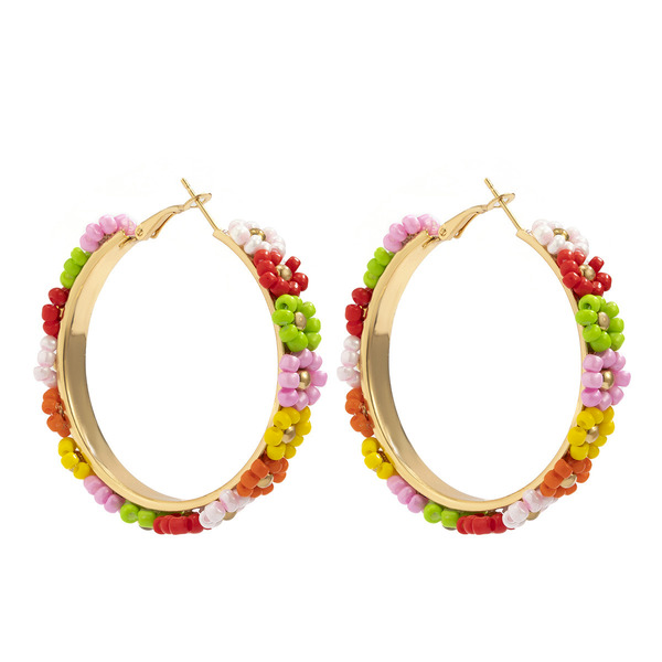 Wholesale creative weaving Daisy Ring Earrings JDC-ES-KJ110 Earrings JoyasDeChina Gold 2292 Wholesale Jewelry JoyasDeChina Joyas De China