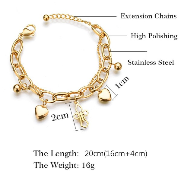 Bulk Jewelry Wholesale cross bracelet  JDC-ST-L006 Wholesale factory from China YIWU China