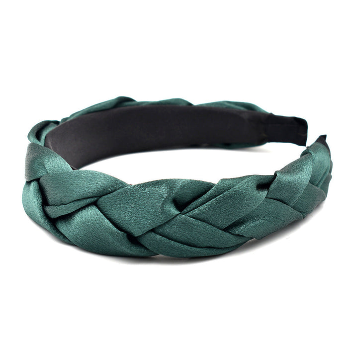Wholesale cross fabric braided headband JDC-HD-GSN040 Headband JoyasDeChina green Wholesale Jewelry JoyasDeChina Joyas De China