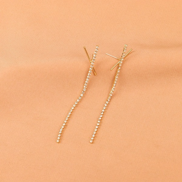 Wholesale cross gold alloy earrings JDC-ES-LSY047 Earrings JoyasDeChina Wholesale Jewelry JoyasDeChina Joyas De China