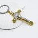 Wholesale Cross Jesus Catholic Alloy Keychain JDC-KC-XJN001 Keychains 小江南 gold Wholesale Jewelry JoyasDeChina Joyas De China