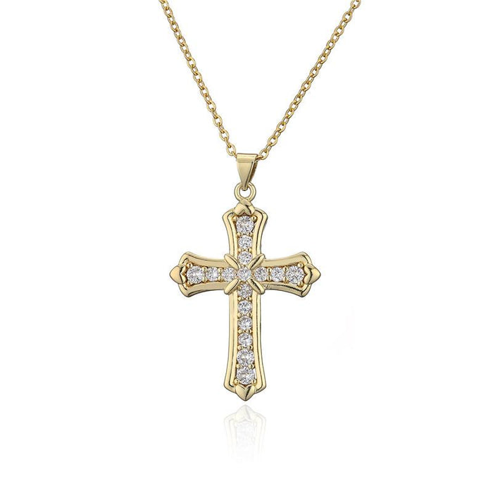 Bulk Jewelry Wholesale Cross pendant necklace JDC-ag136 Wholesale factory from China YIWU China