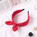 Wholesale cross rabbit ear hair hoop JDC-HD-GSQY039 Headband JoyasDeChina bright red cloth Wholesale Jewelry JoyasDeChina Joyas De China