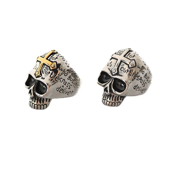 Wholesale Cross Stainless Steel Skull Rings JDC-RS-MRD012 Rings 美日德 Wholesale Jewelry JoyasDeChina Joyas De China