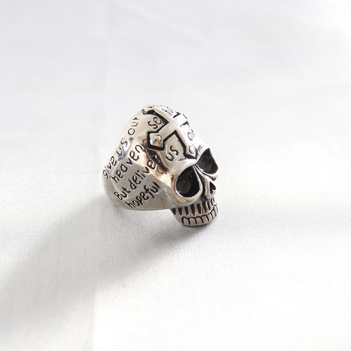 Wholesale Cross Stainless Steel Skull Rings JDC-RS-MRD012 Rings 美日德 gold 7 Wholesale Jewelry JoyasDeChina Joyas De China