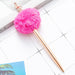 Wholesale crown metal ball hair ball pen JDC-BP-Huah001 Ballpoint Pen 华豪 Flamingo rose red ball 1 Wholesale Jewelry JoyasDeChina Joyas De China