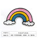 Wholesale crown rainbow patch felt cloth embroidery JDC-ER-XF004 Embroidery JoyasDeChina Rainbow Wholesale Jewelry JoyasDeChina Joyas De China