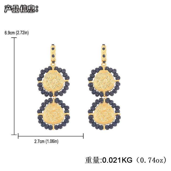 Wholesale Crystal Bead Alloy Earrings JDC-ES-JQ185 Earrings JoyasDeChina Wholesale Jewelry JoyasDeChina Joyas De China