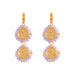 Wholesale Crystal Bead Alloy Earrings JDC-ES-JQ185 Earrings JoyasDeChina purple Wholesale Jewelry JoyasDeChina Joyas De China