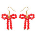 Wholesale Crystal Beads Acrylic Earrings JDC-ES-JQ166 Earrings JoyasDeChina red Wholesale Jewelry JoyasDeChina Joyas De China
