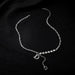 Wholesale crystal butterfly zircon double letter D Necklace JDC-NE-D017 necklaces 晴雯 Wholesale Jewelry JoyasDeChina Joyas De China