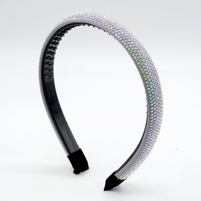 Wholesale crystal fabric headband JDC-HD-Yul036 Headband 雨灵 grey Wholesale Jewelry JoyasDeChina Joyas De China