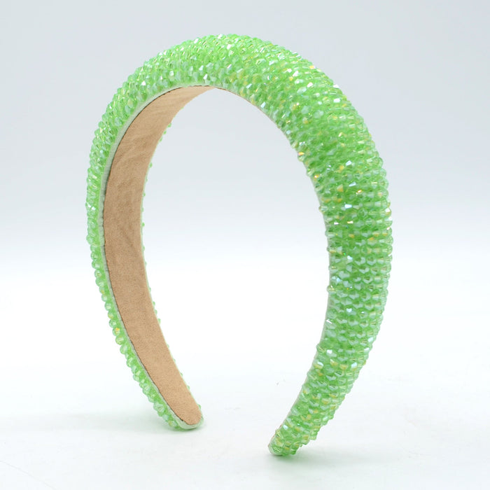 Wholesale crystal fabric sponge headband JDC-HD-Yul062 Headband 雨灵 green A Wholesale Jewelry JoyasDeChina Joyas De China