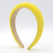 Wholesale crystal flannel headband JDC-HD-Yul031 Headband 雨灵 yellow Wholesale Jewelry JoyasDeChina Joyas De China