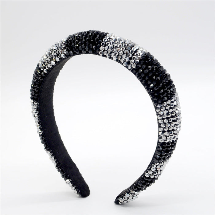 Wholesale crystal flannel sponge headband JDC-HD-Yul039 Headband 雨灵 E Wholesale Jewelry JoyasDeChina Joyas De China