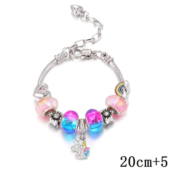 Wholesale crystal metal soft pottery diy beaded children's bracelet JDC-BT-WeiY001 Bracelet 唯雅 caisetou 20+5cm Wholesale Jewelry JoyasDeChina Joyas De China