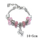 Wholesale crystal metal soft pottery diy beaded children's bracelet JDC-BT-WeiY001 Bracelet 唯雅 pink 14+5cm Wholesale Jewelry JoyasDeChina Joyas De China
