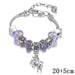 Wholesale crystal metal soft pottery diy beaded children's bracelet JDC-BT-WeiY001 Bracelet 唯雅 purple 20+5cm Wholesale Jewelry JoyasDeChina Joyas De China