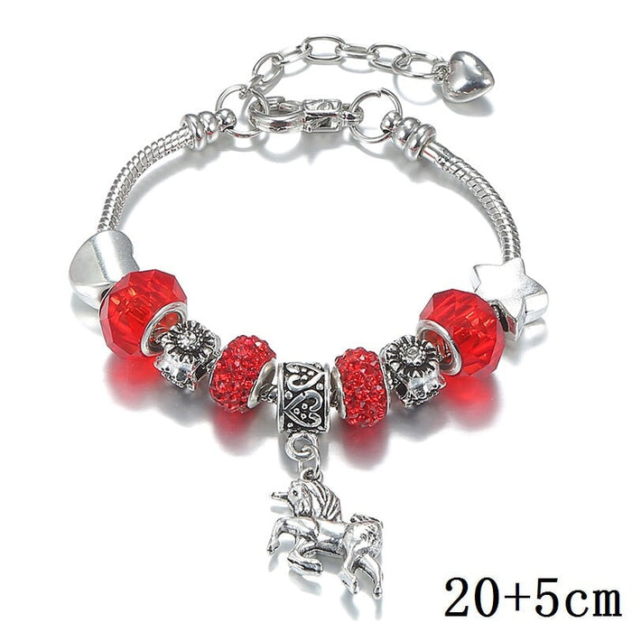 Wholesale crystal metal soft pottery diy beaded children's bracelet JDC-BT-WeiY001 Bracelet 唯雅 red 20+5cm Wholesale Jewelry JoyasDeChina Joyas De China
