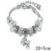 Wholesale crystal metal soft pottery diy beaded children's bracelet JDC-BT-WeiY001 Bracelet 唯雅 white 20+5cm Wholesale Jewelry JoyasDeChina Joyas De China
