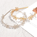 Bulk Jewelry Wholesale Crystal Pearl Flower Headband JDC-HD-K047 Wholesale factory from China YIWU China