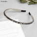 Wholesale Crystal Rhinestone Bridal Hair Band JDC-HD-XinX001 Headband 心喜 1#1cm Wholesale Jewelry JoyasDeChina Joyas De China