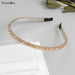 Wholesale Crystal Rhinestone Bridal Hair Band JDC-HD-XinX001 Headband 心喜 4#1cm Wholesale Jewelry JoyasDeChina Joyas De China