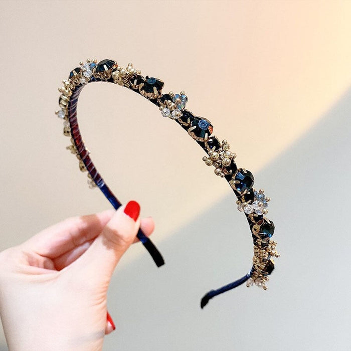 Wholesale crystal rhinestone hair band JDC-HD-CR001 Headband 楚柔 Wholesale Jewelry JoyasDeChina Joyas De China