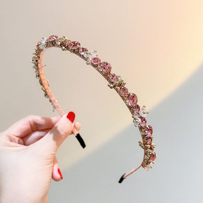 Wholesale crystal rhinestone hair band JDC-HD-CR001 Headband 楚柔 Wholesale Jewelry JoyasDeChina Joyas De China