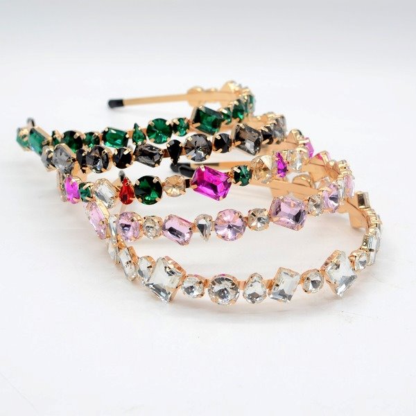 Wholesale crystal rhinestone headband JDC-HD-Yul002 Headband 雨灵 Wholesale Jewelry JoyasDeChina Joyas De China