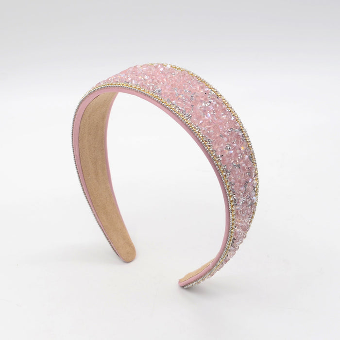 Wholesale Crystal Rhinestone Headband JDC-HD-Yul063 Headband 雨灵 pink Wholesale Jewelry JoyasDeChina Joyas De China