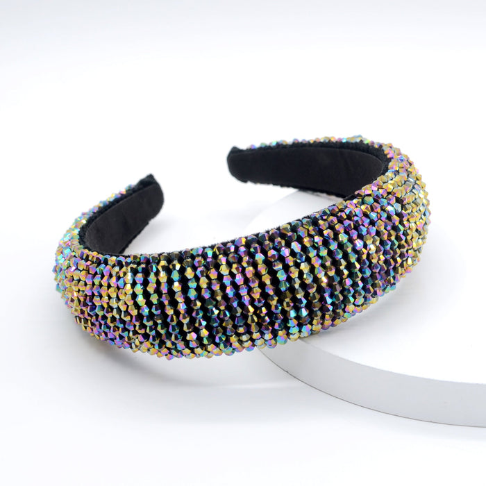 Wholesale crystal sponge flannel headband JDC-HD-Yul056 Headband 雨灵 color Wholesale Jewelry JoyasDeChina Joyas De China