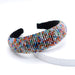 Wholesale crystal sponge flannel headband JDC-HD-Yul056 Headband 雨灵 Mixed colors Wholesale Jewelry JoyasDeChina Joyas De China