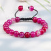 Wholesale Crystal Stripe 8mm Beaded Color Stone Bracelet JDC-BT-JiuJ023 Bracelet 九江 Wholesale Jewelry JoyasDeChina Joyas De China