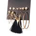 Wholesale crystal Tassel earrings JDC-ES-F617 Earrings 韩之尚 B09-03-09 alloy Wholesale Jewelry JoyasDeChina Joyas De China