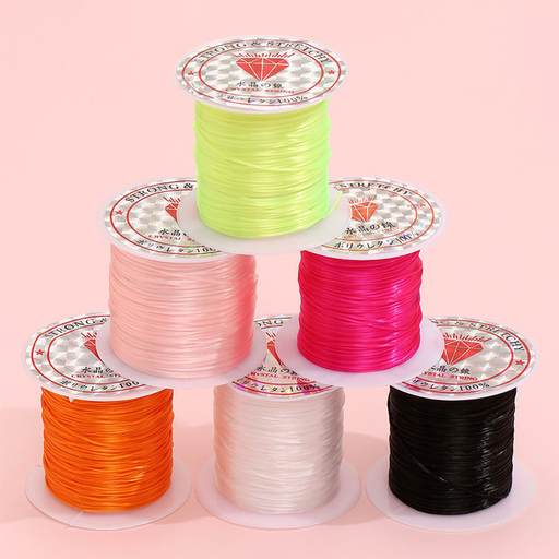 Bulk Jewelry Wholesale crystal thread hand rope elastic thread bead rope wear-resistant 6 rolls a set jdc-dly-rl006 Wholesale factory from China YIWU China
