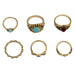 Wholesale Crystal Turquoise Resin Alloy Rings JDC-RS-Yunl003 Rings 云罗 Wholesale Jewelry JoyasDeChina Joyas De China