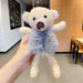 Wholesale cute bear hug Plush hair circle JDC-HS-i301 Hair Scrunchies JoyasDeChina 4 s blue plush cub Wholesale Jewelry JoyasDeChina Joyas De China