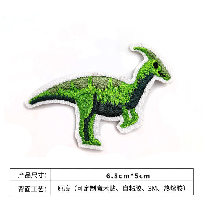Wholesale cute cartoon dinosaur embroidery cloth paste embroidery JDC-ER-XF022 embroidery JoyasDeChina Dinosaur 15 Wholesale Jewelry JoyasDeChina Joyas De China