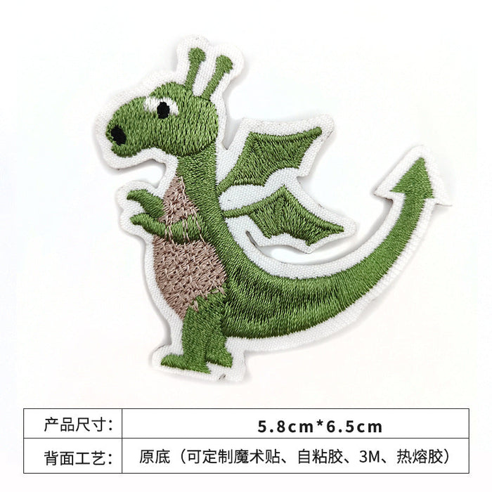 Wholesale cute cartoon dinosaur embroidery cloth paste embroidery JDC-ER-XF022 embroidery JoyasDeChina Dinosaur 21 Wholesale Jewelry JoyasDeChina Joyas De China