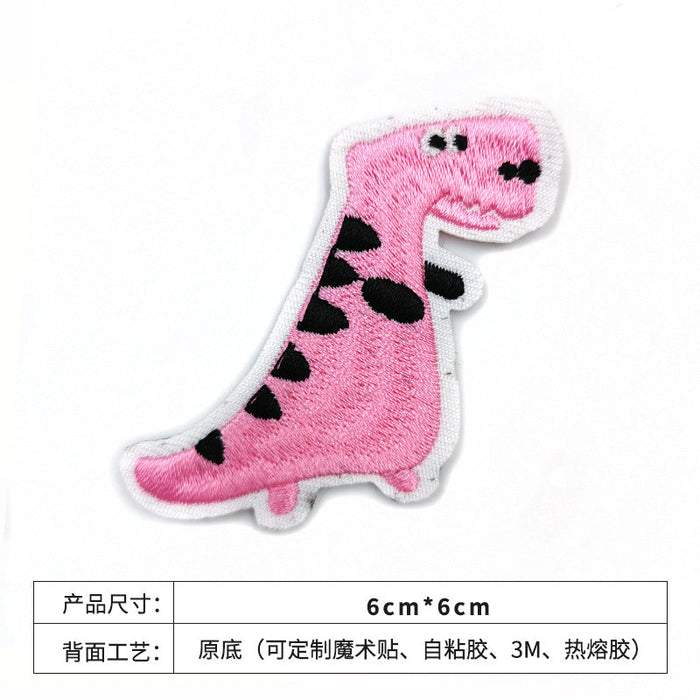 Wholesale cute cartoon dinosaur embroidery cloth paste embroidery JDC-ER-XF022 embroidery JoyasDeChina Dinosaur 6 Wholesale Jewelry JoyasDeChina Joyas De China
