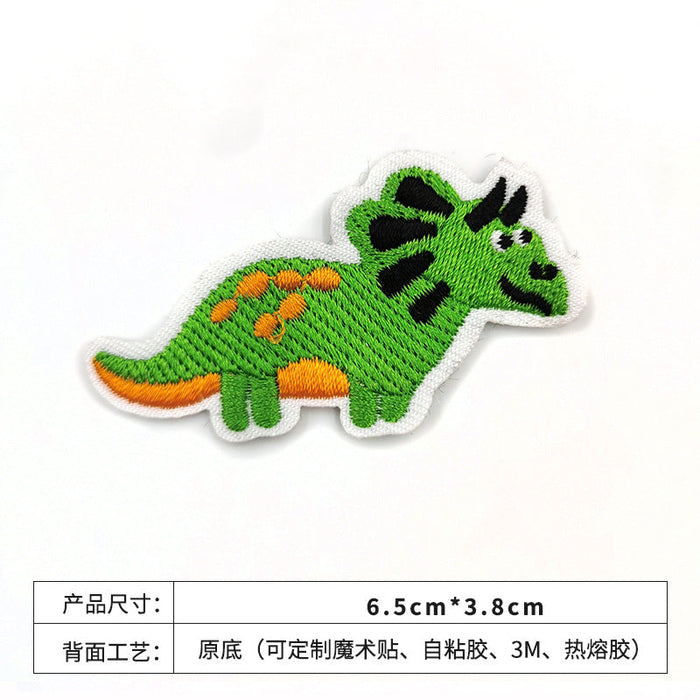 Wholesale cute cartoon dinosaur embroidery cloth paste embroidery JDC-ER-XF022 embroidery JoyasDeChina Dinosaur 9 Wholesale Jewelry JoyasDeChina Joyas De China