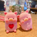 Wholesale Cute little pink pig PVC keychain JDC-KC-JG079 Keychains 金葛 Wholesale Jewelry JoyasDeChina Joyas De China