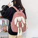 Wholesale cute rabbit corduroy Backpack Bags JDC-BP-HC001 Backpack Bags JoyasDeChina Pink Bear Pendant 19 inches Wholesale Jewelry JoyasDeChina Joyas De China
