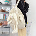 Wholesale cute rabbit corduroy Backpack Bags JDC-BP-HC001 Backpack Bags JoyasDeChina White Bear Pendant 19 inches Wholesale Jewelry JoyasDeChina Joyas De China