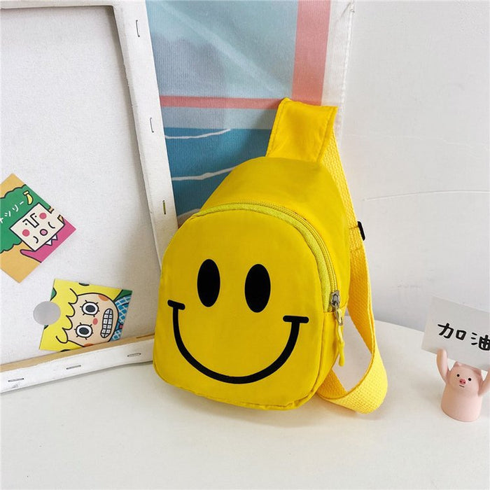 Wholesale cute smiling face children's bag shoulder bag JDC-CB-GSKR003 Shoulder Bags JoyasDeChina yellowcolor Wholesale Jewelry JoyasDeChina Joyas De China